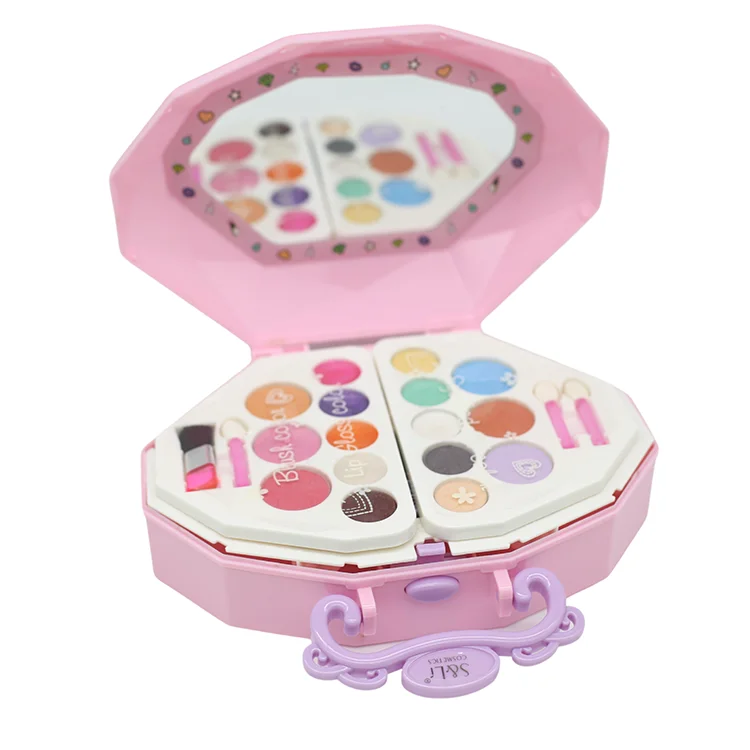 
Makeup Kit Beauty Dresser Non Toxic Kid Pretend Make Up Set Butterfly Toy For Girl Cosmetic Box 