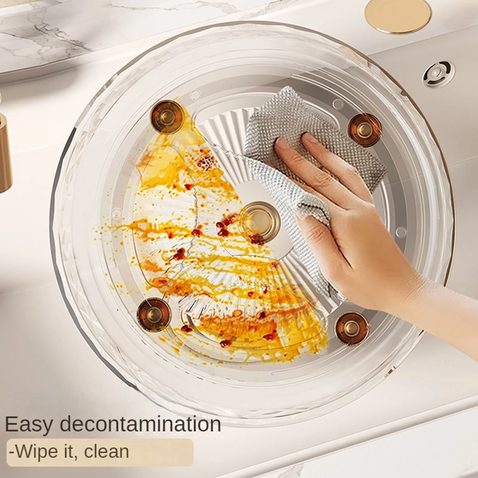 Home and kitchen rotate storage boxcontainers food storage container shelf holder spice rack Cosmetic organizer