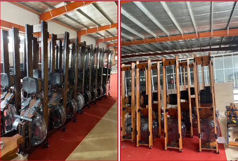 New Commercial Gym Equipment Water Rower Machine Commercial Wood Water Rowing Machine