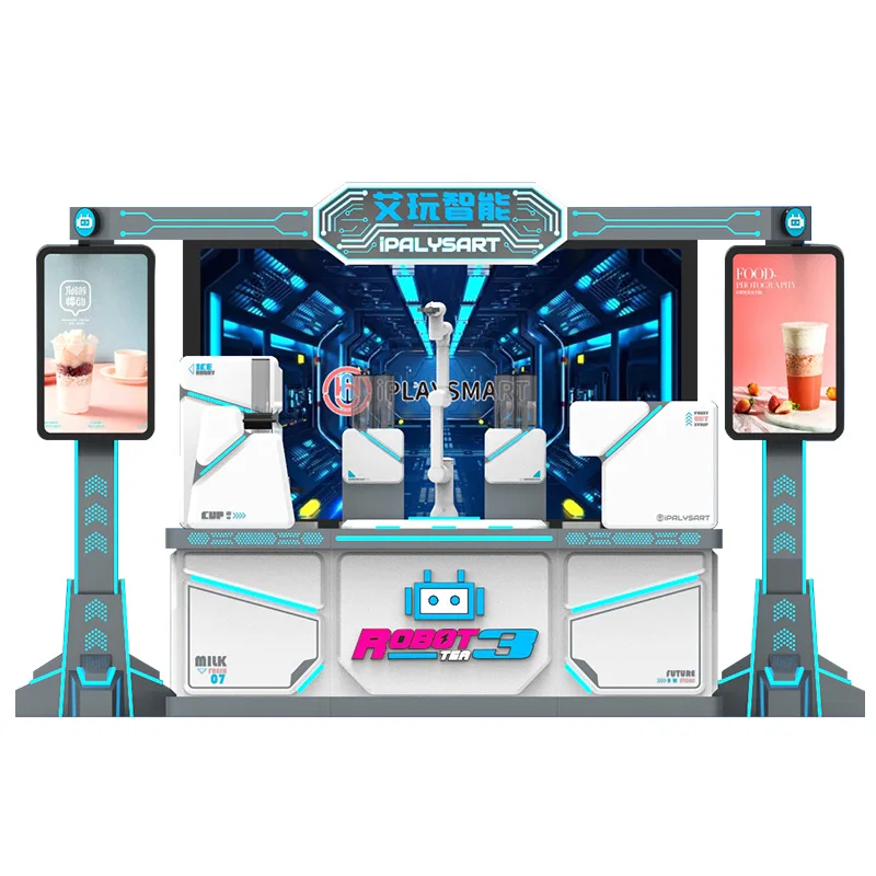 Робот-манипулятор bubble tea/торговый автомат с интеллектуальным автоматическим Diy Boba молочный чай по продаже охлажденных напитков счетчик