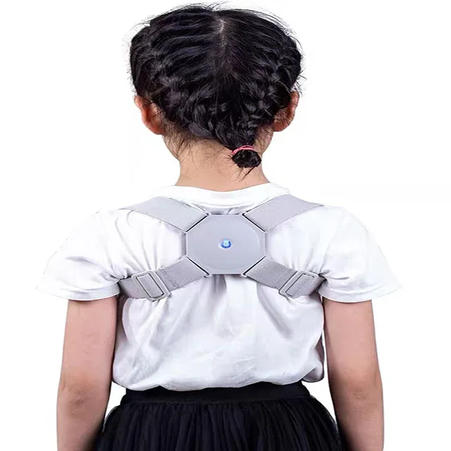 
Adjustable ABS Material charging postural corrector de inteligente upper back brace for clavicle support medical vibration belt 