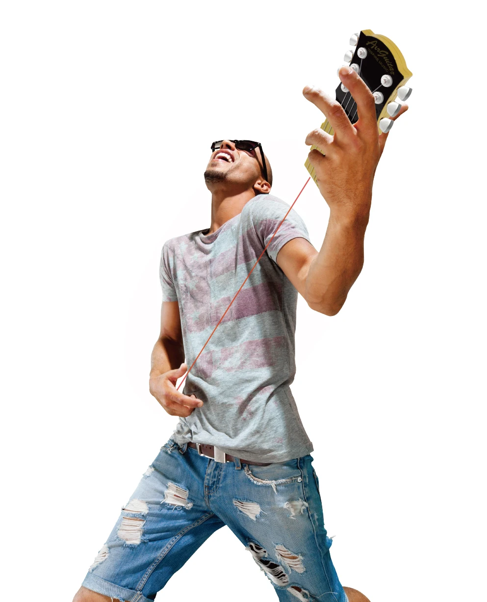 Top Selling Mini Child Guitar Toys Musical battery power Electronic Air Guitar for kids or party