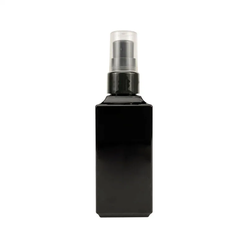 Manufacturer Empty 100Ml 250Ml 450Ml PET Square Rectangle Shampoo Spray Pump Lotion Bottle Luxury Cosmetic Plastic Bottle