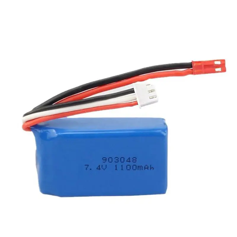 Newest 2S 3S Lithium Ion Battery 903048 7.4V 11.1V 25C Discharge 1000Mah 1100Mah Rc Helicopter Battery