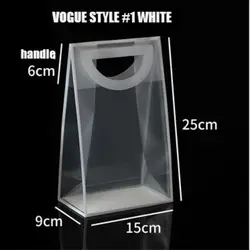 transparent shopping bags transparent plastic shopping bag with handle pp plastic bag