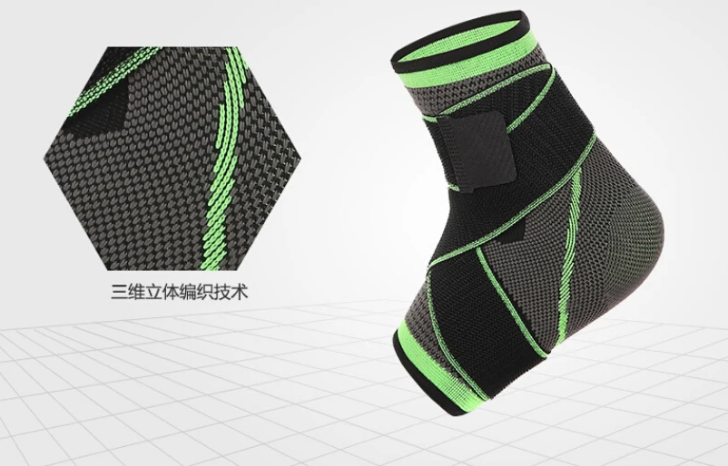 Компрессионная поддержка голеностопа с регулируемым ремешком для растягивания стопы, тендинита, подошвенного фасциита