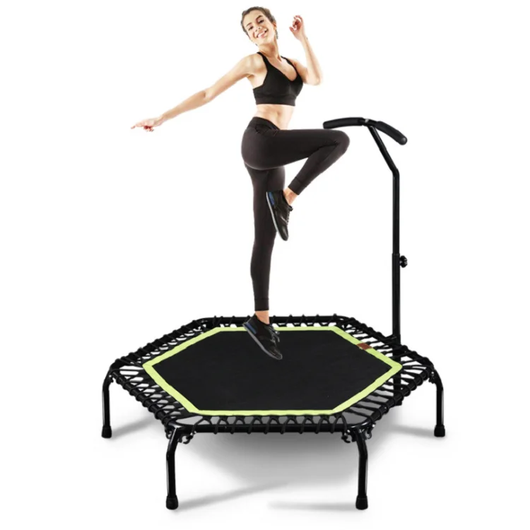 popular fitness 45 inch hexagon indoor trampoline for home gym