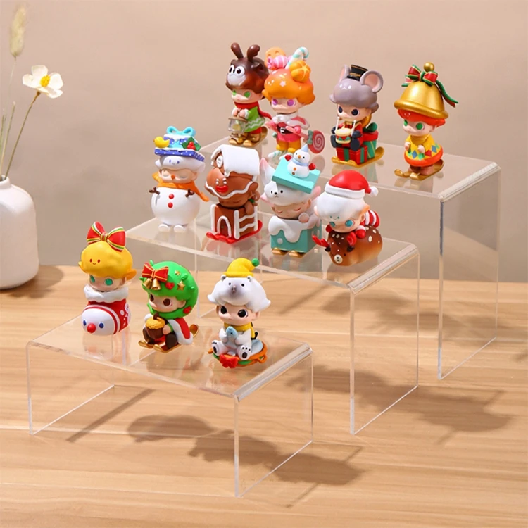 omg Clear acrylic Plexiglass products doll toy makeup display shelf laser cutting acrylic rack