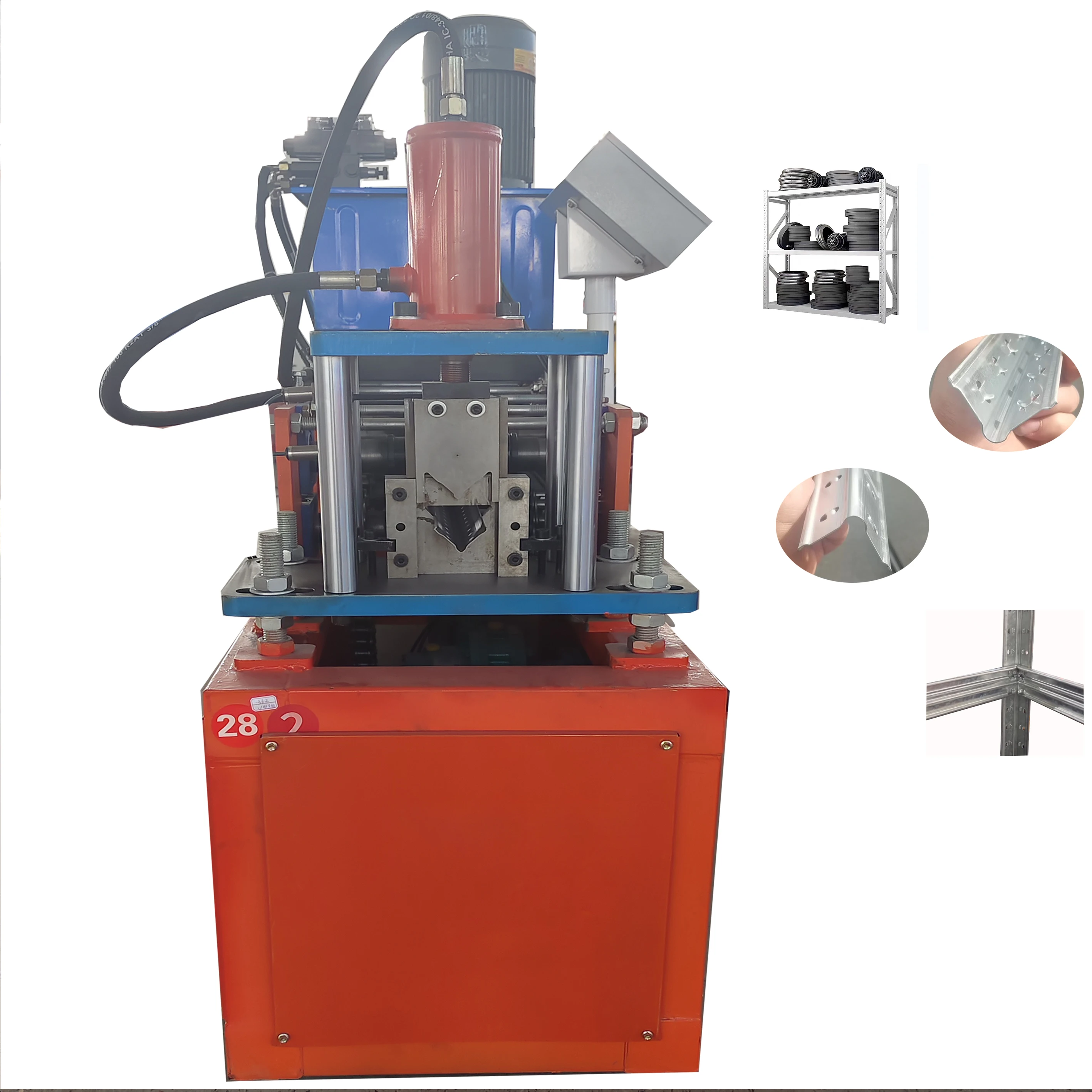 Heavy Duty Racking Metal Shelf Storage Rack Beam Upright Roll Forming Machine