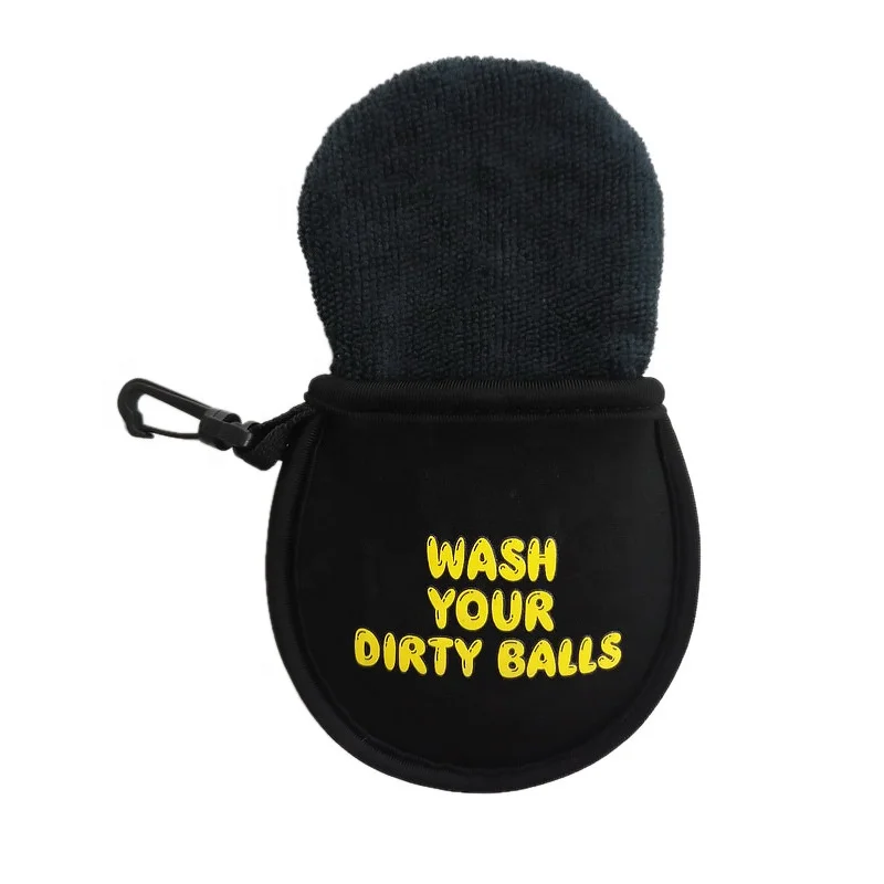 Portable Pocket Golf Ball Washer Golf Ball Cleaner Pouch