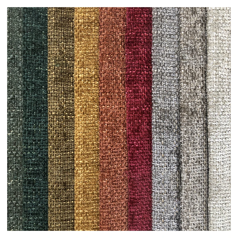 Wholesale Yarn Dyed Decorative Soft Sofa Upholstery Fabric With Chenille For Furniture