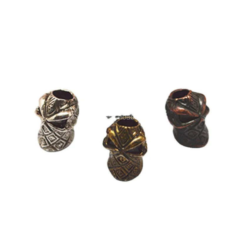 Metal Skull Beads For 550 Paracord Knife Lanyards whoelslae
