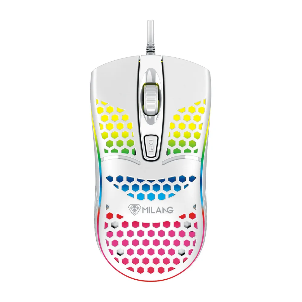 Mini Desktop Mouse M7 Hole Mouse Cute Usb Colorful Luminous Mouse Suitable For Xiaomi Lenovo Huawei Notebook
