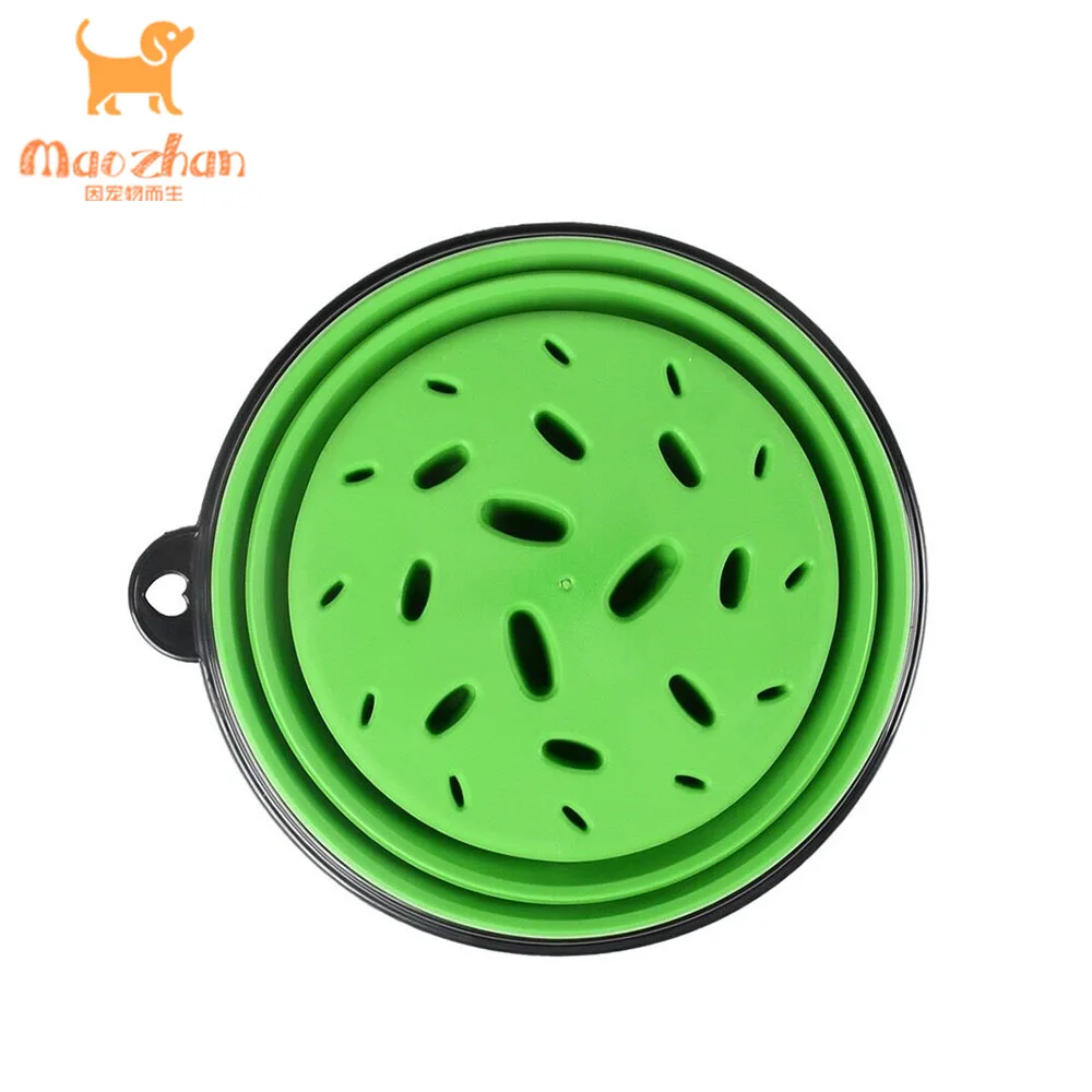 350ML Portable Silicone Pet Dogs Cat Water Bowls For Traveling Collapsible Camping Walking Outdoor Feeding Pet Folding Dish Bowl