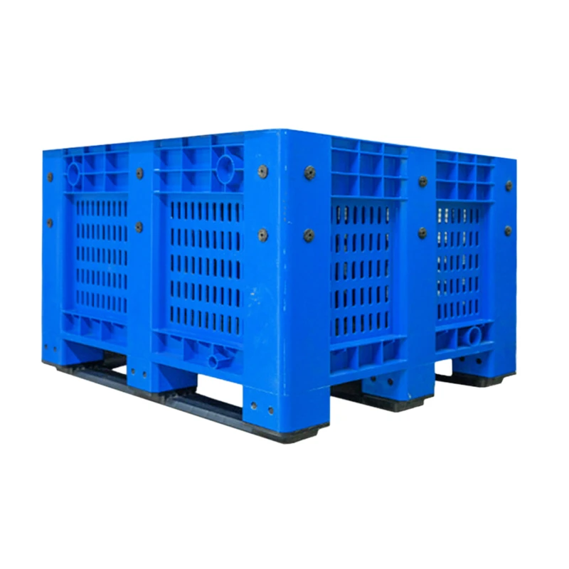 Big Bulk Container Large Plastic Pallet Box Container With Lid / Cover & Wheels Or Without
