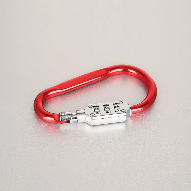 Low price hot sale  password lock High quality 3 wave wheel zinc combination lock padlock travel lock