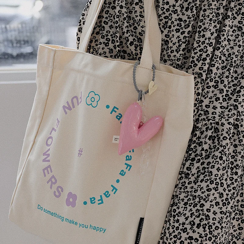 PU heart-shaped keychain 2d rubber keychain Japanese and Korean style cute heart-shaped pendant diy keychain