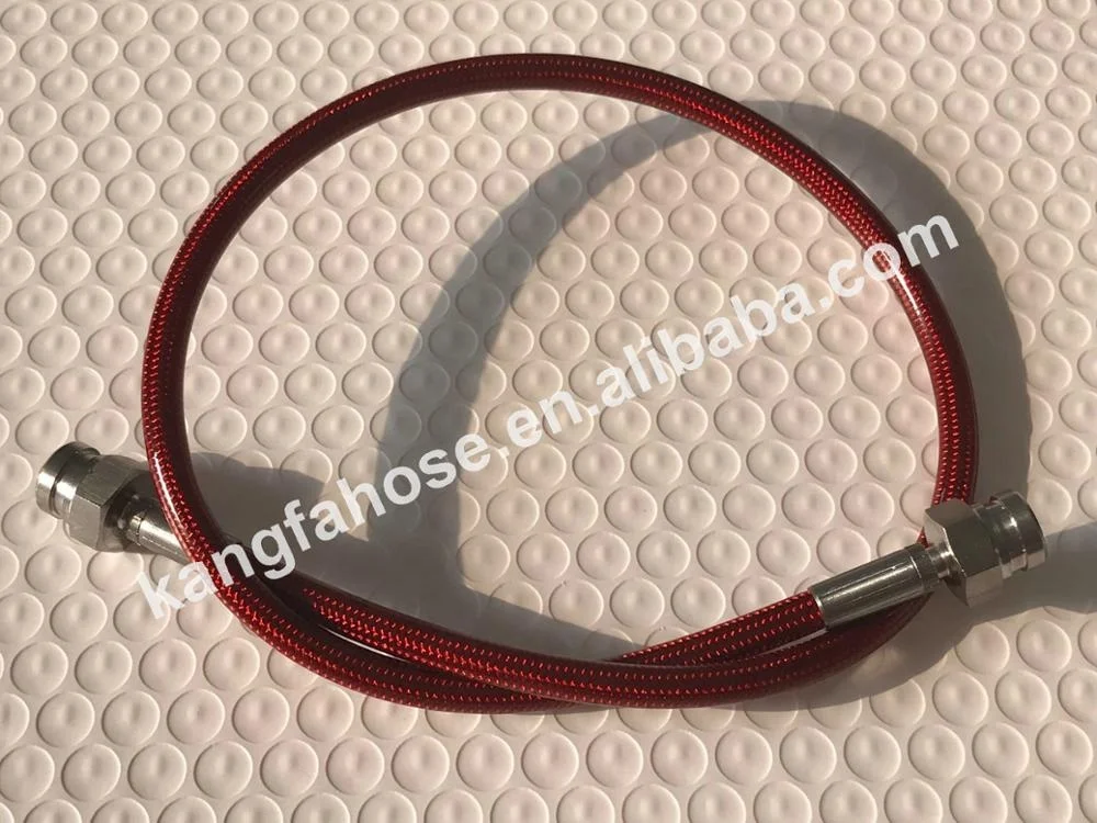 3AN AN3 Colourful PVC PU Cover Stainless Steel Braided Flexible PTFE Brake Clutch hydraulic brake oil Hose