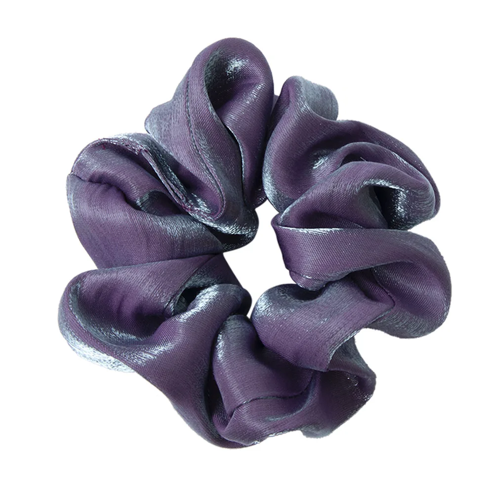 1PC Satin Silk Solid Color Scrunchies Elastic Hair Bands 2019 New Women Girls Hair Accessories Ponytail Holder Hair Ties Rope