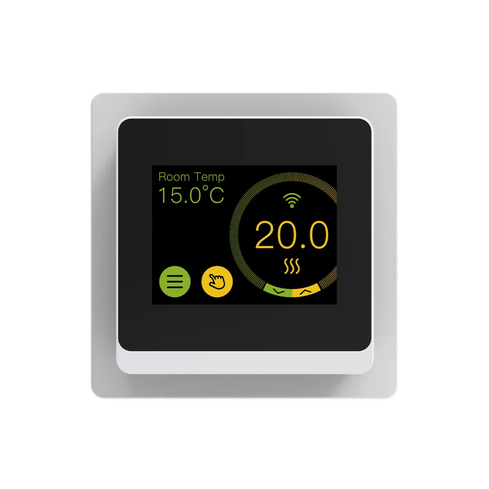 LCD Display Touch Screen Week Programmable thermostat 2.4 inch Smart color screen full screen touch WiFi thermostat