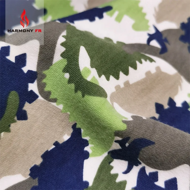 
Custom Printing Inherent FR Fire Resistant Fabric For Children Clothing 