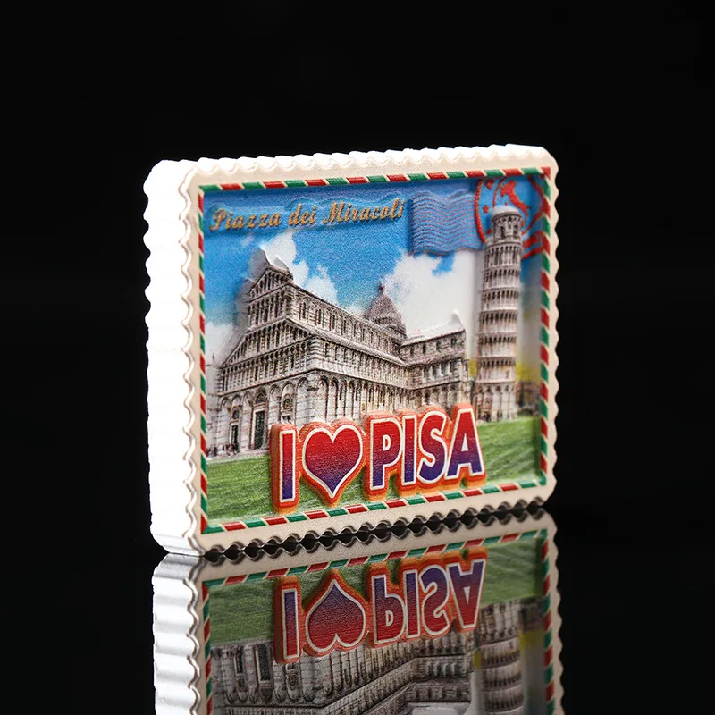 Creative Italy PISA Tourism Souvenir Refrigerator Magnet Customization 3D Printing Resin Crafts Fridge Magnet