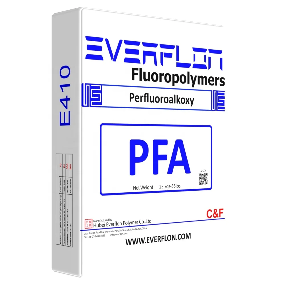 PFA pellet/granule/MFI:6-10 tubing,wire and cable jacket,film extrusion