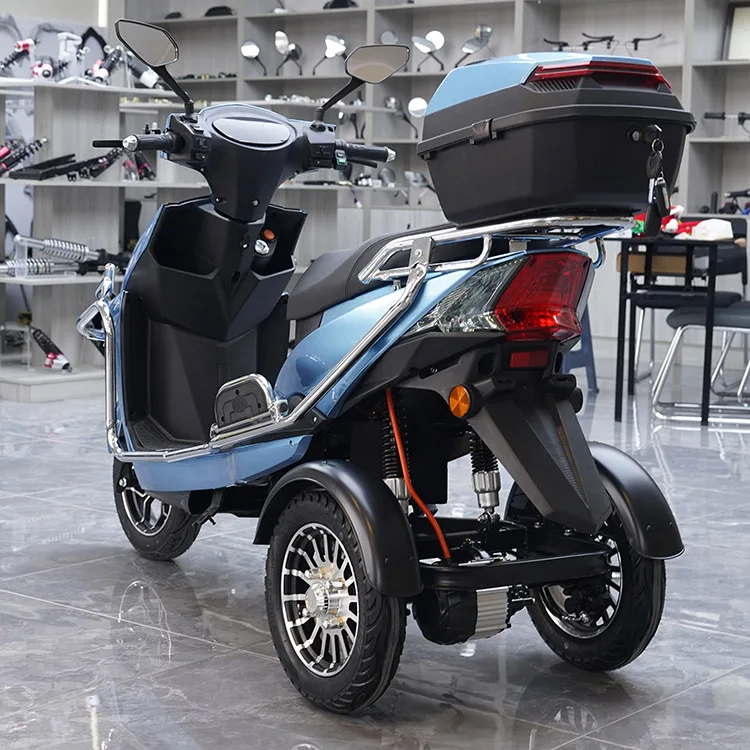 CKD CBU 10inch 500/650/800W three wheel tricycle motorcycle 30km/h speed e tricycle from india