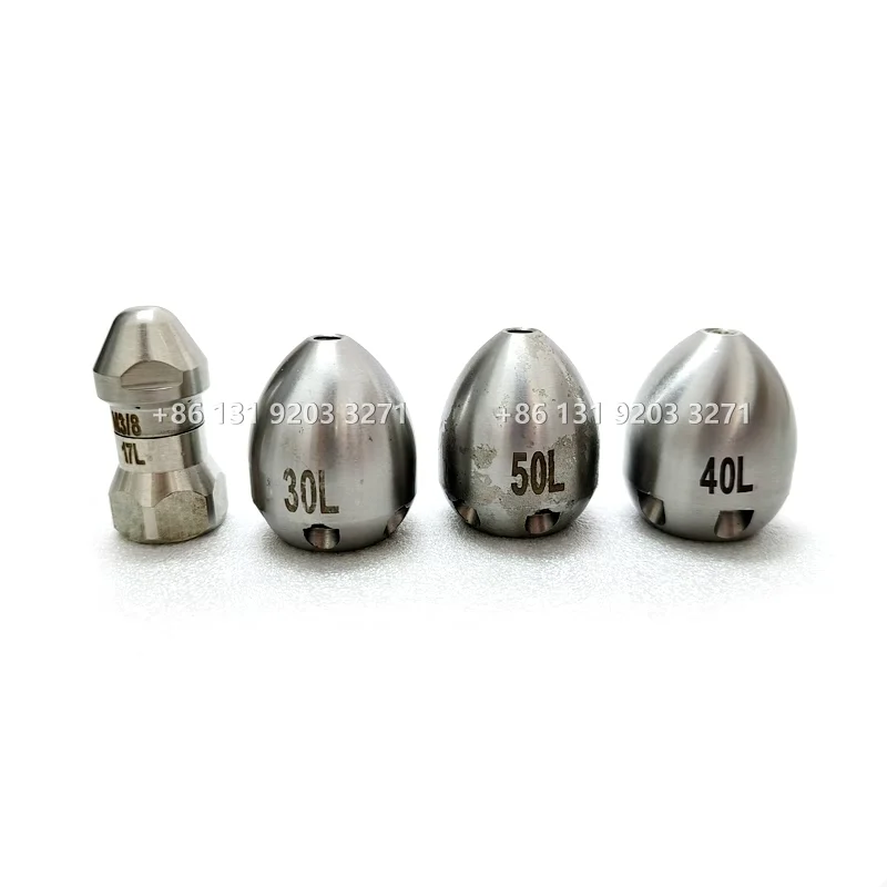 60L/min High Pressure Pipe Dredging Cleaning Nozzle Washer Sewer 6/8 Jet Nozzle Washing Machine Drain Cleaning Home Accessories
