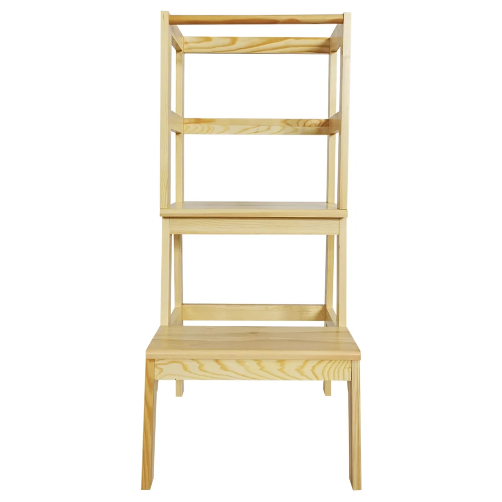 Детская обучающая лестница ZJH, стул для малышей с безопасной направляющей, детский кухонный ступенчатый стул