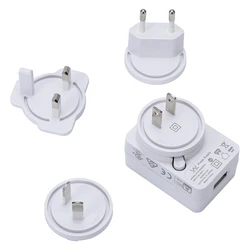 USB Charger 5V 2A interchangeable plug USB power adapter for portable devices