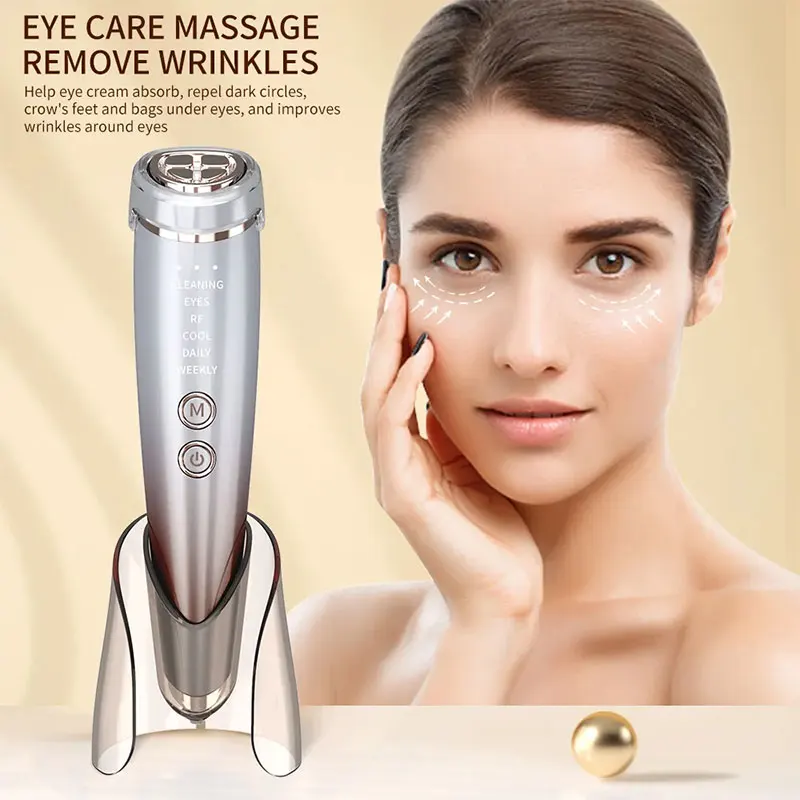 2024 New OEM Face Care Home Led Hot&Cold Skin Firming Device Portable RF Face Lift Massager Machine Skin Care Beauty Instrument