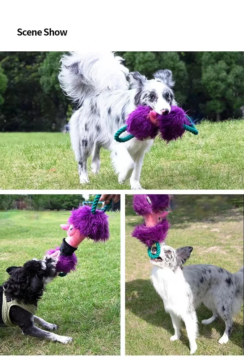 Wholesale Custom Logo Super Durable Tough No Stuffing Squeaky Plush Dog Toys High Quality Pet Chewing Balls Manufacturer Direct