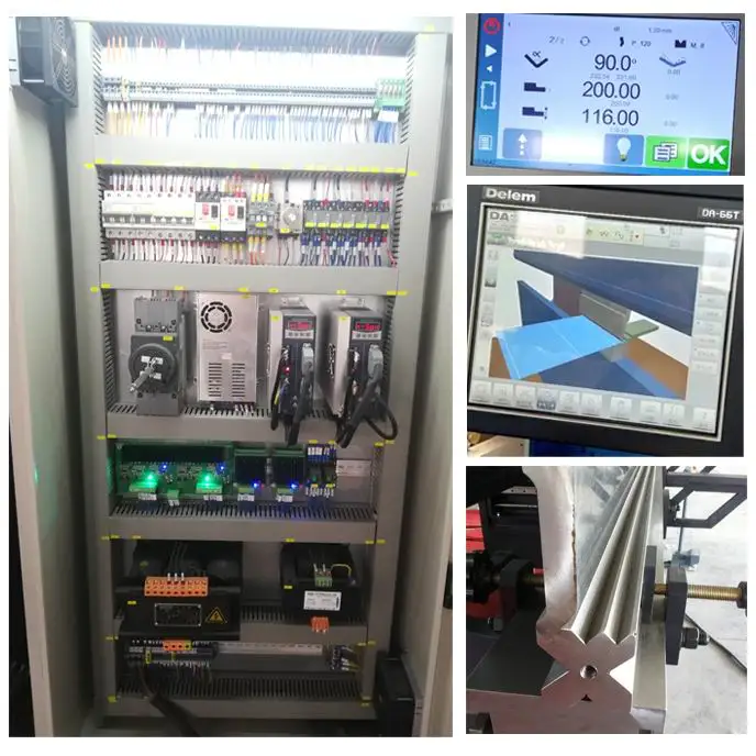 CNC hydraulic press brake 100x3200mm automatic yangli metal sheet bending machine