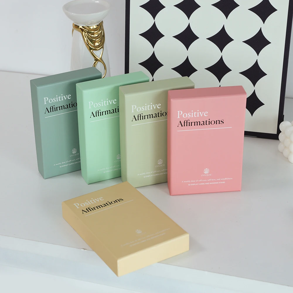 Custom Printing Positive Self Love Beautiful Beauty Reducing Stress Black Mental Health Affirmation Card Deck