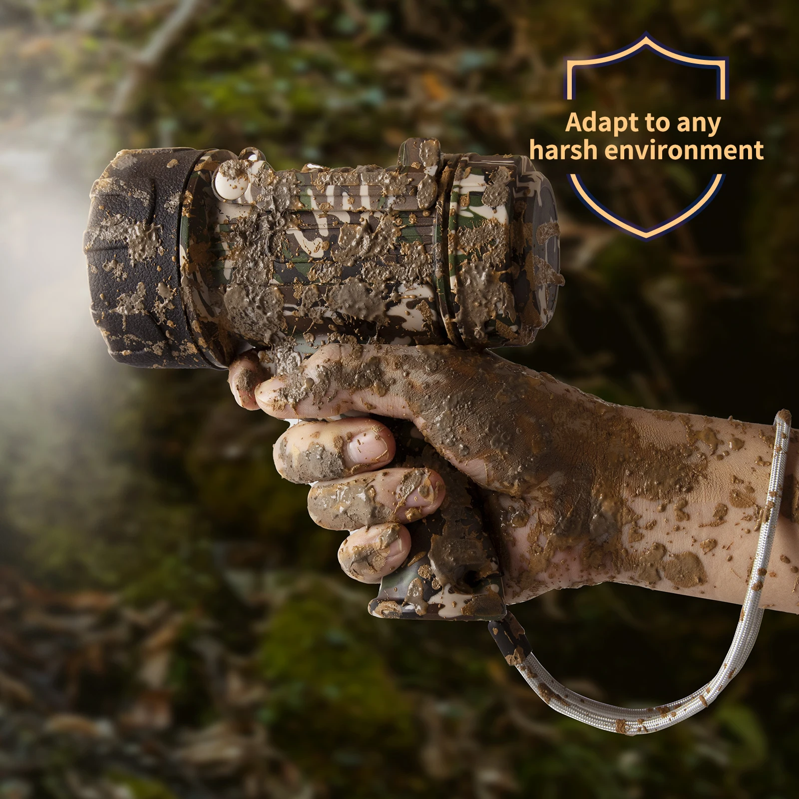 High quality Rechargeable Handheld Spotlight with impact resistant housing for outdoor