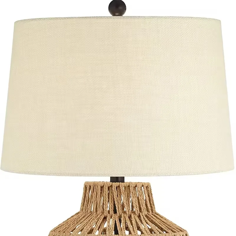 New Vine Weaving Nordic Modern Simple Classic Fashion Table Lamp Restaurant Bedroom Touchable Switch