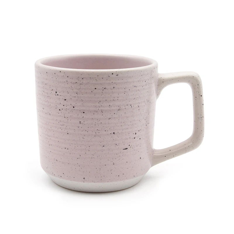New arrival Eco-friendly two colors mat glazed stoneware dinnerware sets for cheap sale restaurant pink white ceramic dinner set
