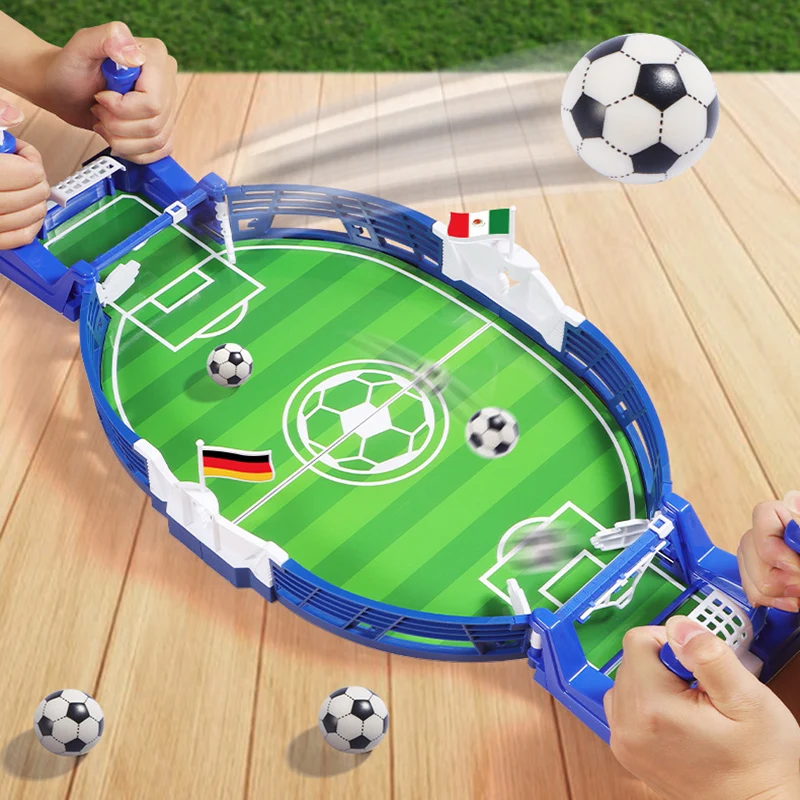 Children Cartoon Football Table Top Sports Games Family Double Soccer Table Toys Football Board Game Gifts