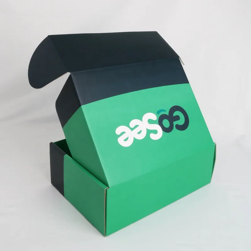 custom logo corrugated paper box for clothes shoes facial mask skin care products