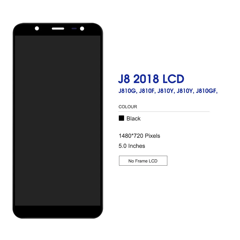 100% Test Original Super AMOLED Display For Samsung Galaxy J8 2018 J810 SM J810F J810M LCD Replacement Touch Screen lcds