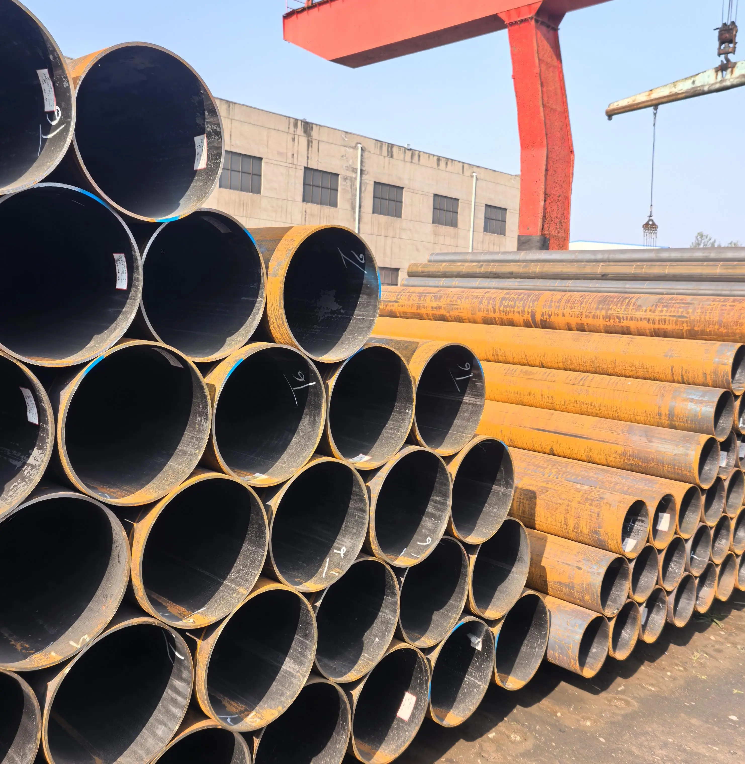 ASTM A53 A106 A214 Large Diameter Welded Seamless Round Carbon Steel Pipe