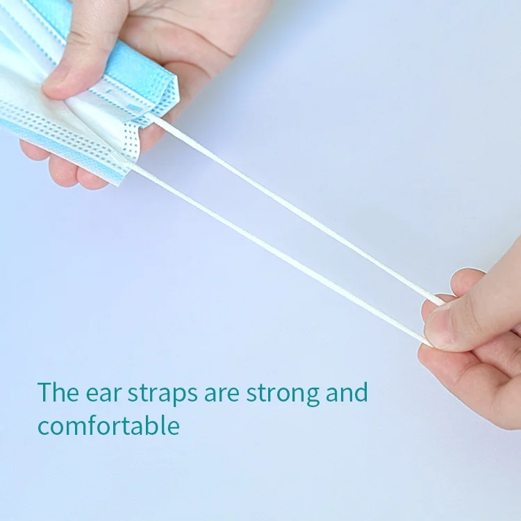 
Custom Sublimation Print Sustainable Uns1 With Logo Designs All Over Blue Face And Nose Anti Breath Breathable Dispos Mask 