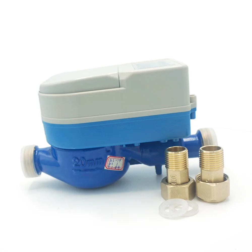 Brass GPRS smart water meter for flowing water meter using
