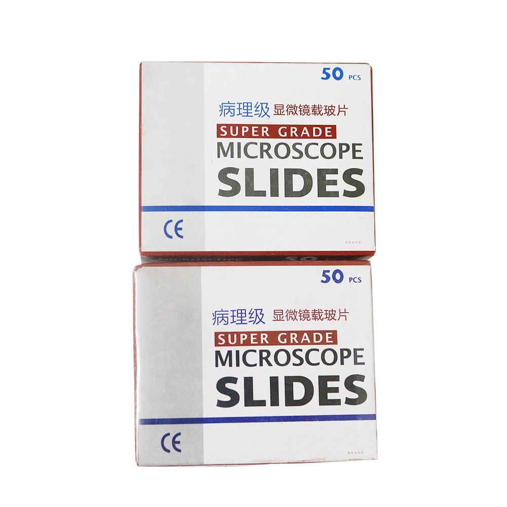 Glass Slides 7109 Paint One End On One Side, Ground Edges 50 Pieces Laboratory Microscope Prepared Slides