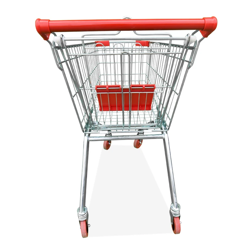  Factory Wholesale Hand Push Supermarket Metal Trolley Shopping Carts 4