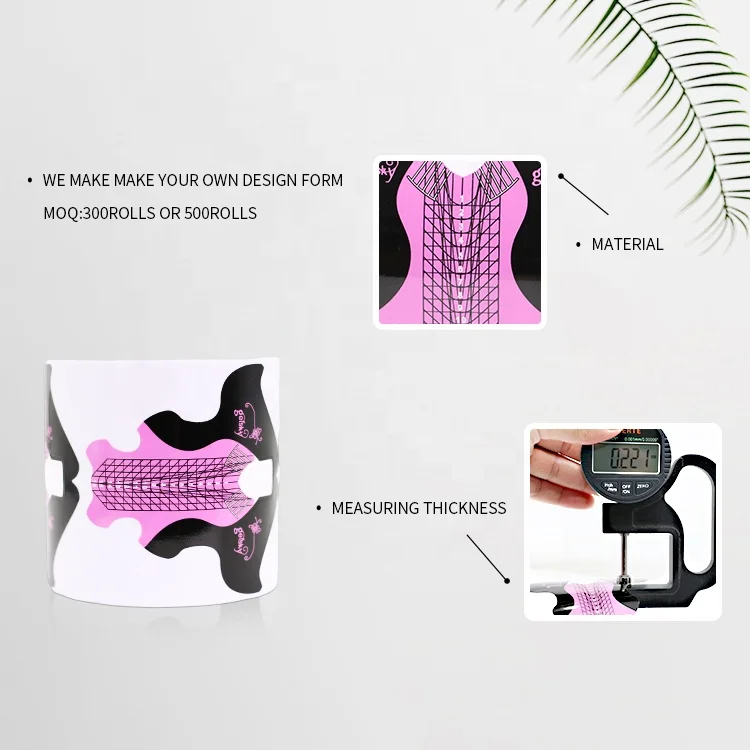 Gelsky Nail Tool Manufacturer Paper Nail Form Original Design Private Label Nail Form