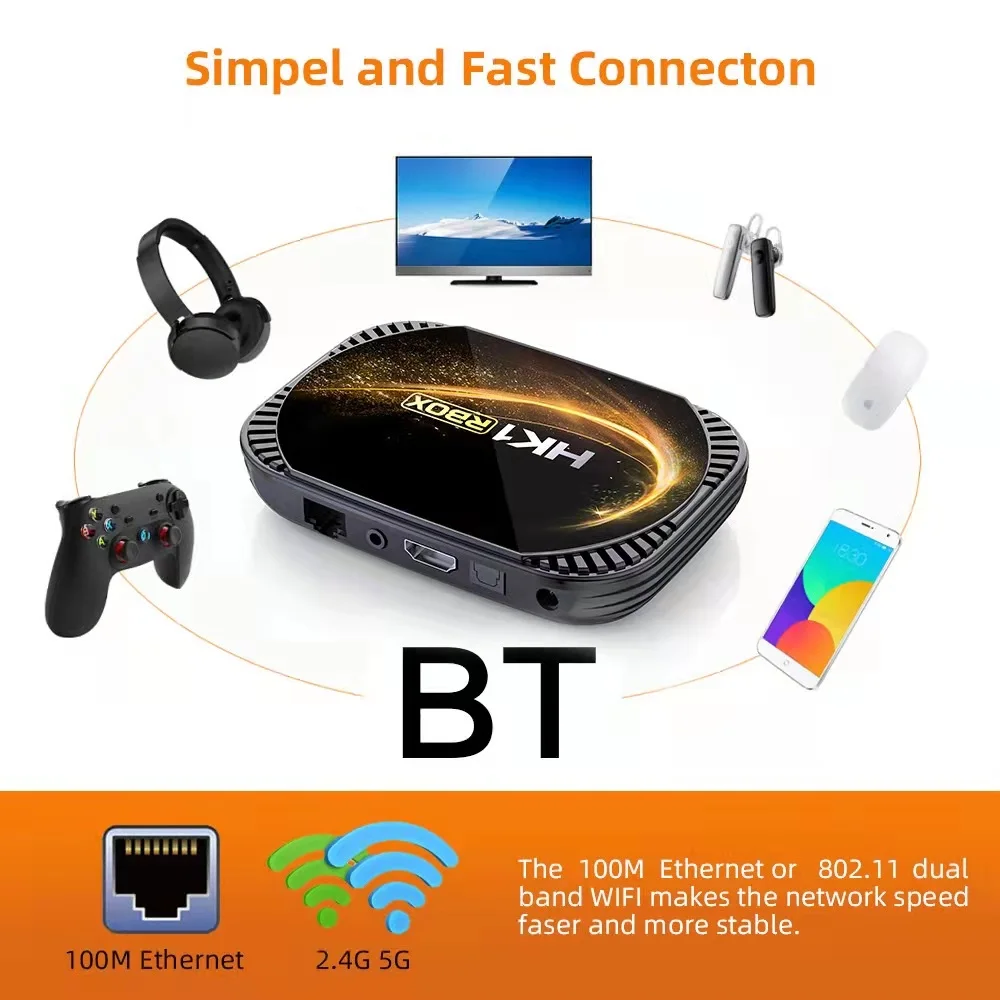 HK1 X4s Android 11 TV Box Amlogic S905X4 3D BT4.0 4G 32G 64G 128G Dual Wifi Youtube Media Player 4K 8K Set top box 6.jpg