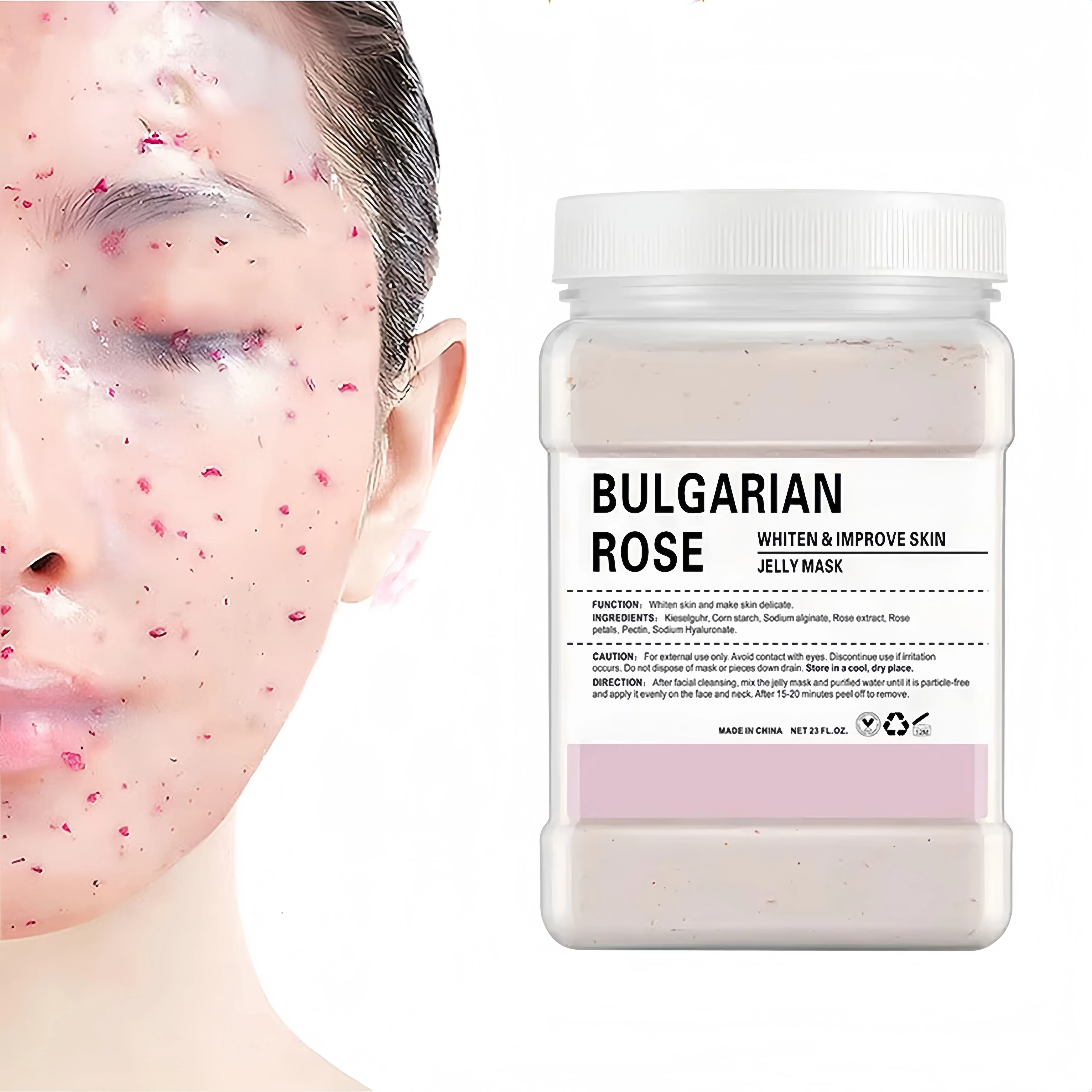 Lavender Diy Spa Jelly Mask Powder for Facials Peel Off Moisturizing Hyaluronic Acid Gel Floral Jelly Face Masks Skin Care Mask
