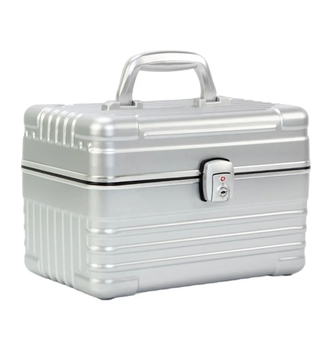 Light Weight Professional  Portable 2 Layers Lockable PC Beauty Box Nail Makeup Case
